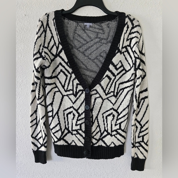 Charlotte Russe Womens Cardigan Sz S Aztec Print Knit Button Up Art Grannycore - Picture 3 of 11